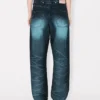Lågmidjade boyfriend-jeans i japansk denim