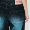 Lågmidjade boyfriend-jeans i japansk denim