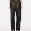 Lågmidjade boyfriend-jeans i japansk lurex-denim