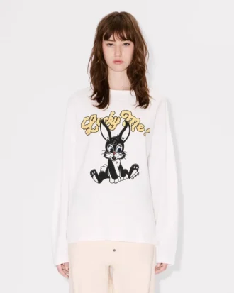 Långärmad T-shirt ”Kenzo Cartoon” i bomull