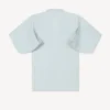 Löst sittande kimonoskjorta i blekt chambray i stenfärg Löst sittande kimonoskjorta i blekt chambray i stenfärg