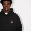 Oversized-hoodie i bomull med broderat ”Boke Flower”-mönster Oversized-hoodie i bomull med broderat ”Boke Flower”-mönster