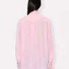 Oversized skjorta med rosett i blandad siden Oversized skjorta med rosett i blandad siden