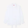 Oversized skjorta med rosett i bomull Oversized skjorta med rosett i bomull