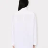 Oversized skjorta med rosett i bomull Oversized skjorta med rosett i bomull