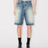 Raka korta byxor i japansk denim Raka korta byxor i japansk denim