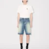 Raka korta byxor i japansk denim Raka korta byxor i japansk denim