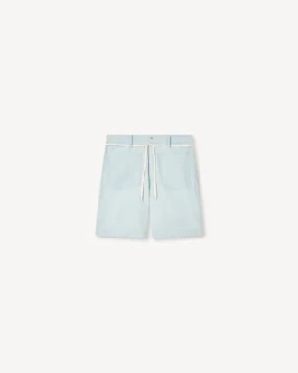 Raka shorts i spets i Stone Bleach Chambray Raka shorts i spets i Stone Bleach Chambray