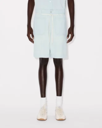 Raka shorts i spets i Stone Bleach Chambray Raka shorts i spets i Stone Bleach Chambray
