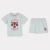 Set med T-shirt och bermudashorts i bomull