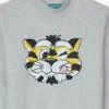 Sweatshirt ”Kenzo Wild Tiger” i frotté