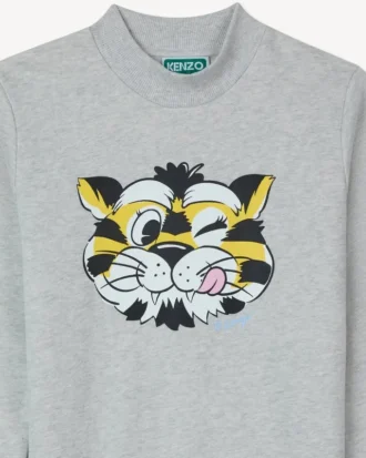 Sweatshirt ”Kenzo Wild Tiger” i frotté