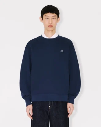 Sweatshirt med broderat ”Boke Flower”-mönster i bomull