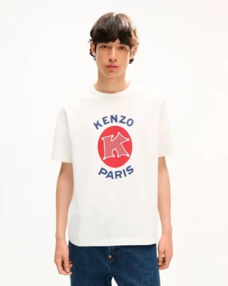 T-shirt i bomull med ”Kenzo Paris Emblem”