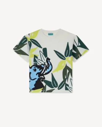 T-shirt i bomull med motivet ”Eden Jungle”