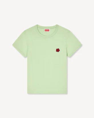 T-shirt med broderat ”Boke Flower”-motiv i bomull