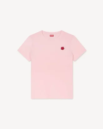 T-shirt med broderat ”Boke Flower”-motiv i bomull