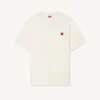 T-shirt med broderat ”Boke Flower”-motiv i bomull