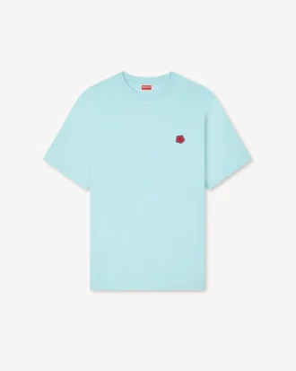 T-shirt med broderat ”Boke Flower”-motiv i bomull