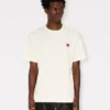 T-shirt med broderat ”Boke Flower”-motiv i bomull