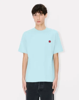 T-shirt med broderat ”Boke Flower”-motiv i bomull