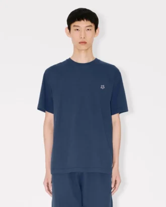 T-shirt med broderat ”Boke Flower”-motiv i bomull