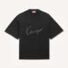 T-shirt med broderat ”Kenzo Signature” i merinoull T-shirt med broderat ”Kenzo Signature” i merinoull