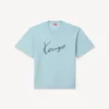 T-shirt med broderat ”Kenzo Signature” i merinoull T-shirt med broderat ”Kenzo Signature” i merinoull