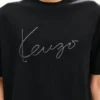T-shirt med broderat ”Kenzo Signature” i merinoull T-shirt med broderat ”Kenzo Signature” i merinoull
