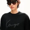 T-shirt med broderat ”Kenzo Signature” i merinoull T-shirt med broderat ”Kenzo Signature” i merinoull