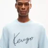 T-shirt med broderat ”Kenzo Signature” i merinoull T-shirt med broderat ”Kenzo Signature” i merinoull