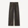 Uppvikta jeans i vid passform i japanskt denim Uppvikta jeans i vid passform i japanskt denim
