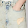 Uppvikta jeans i vid passform i japanskt denim Uppvikta jeans i vid passform i japanskt denim