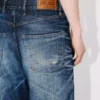 Uppvikta jeans i vid passform i japanskt denim Uppvikta jeans i vid passform i japanskt denim