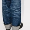 Uppvikta jeans i vid passform i japanskt denim Uppvikta jeans i vid passform i japanskt denim