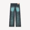 Uppvikta jeans i vid passform i japanskt denim Uppvikta jeans i vid passform i japanskt denim