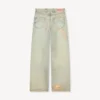 Uppvikta jeans i vid passform i japanskt denim Uppvikta jeans i vid passform i japanskt denim