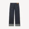 Uppvikta jeans i vid passform i japanskt denim Uppvikta jeans i vid passform i japanskt denim