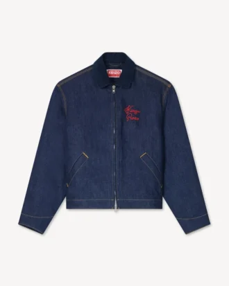 Vadderad arbetsjacka i japansk denim Vadderad arbetsjacka i japansk denim
