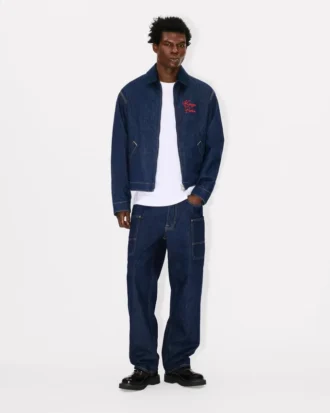 Vadderad arbetsjacka i japansk denim Vadderad arbetsjacka i japansk denim